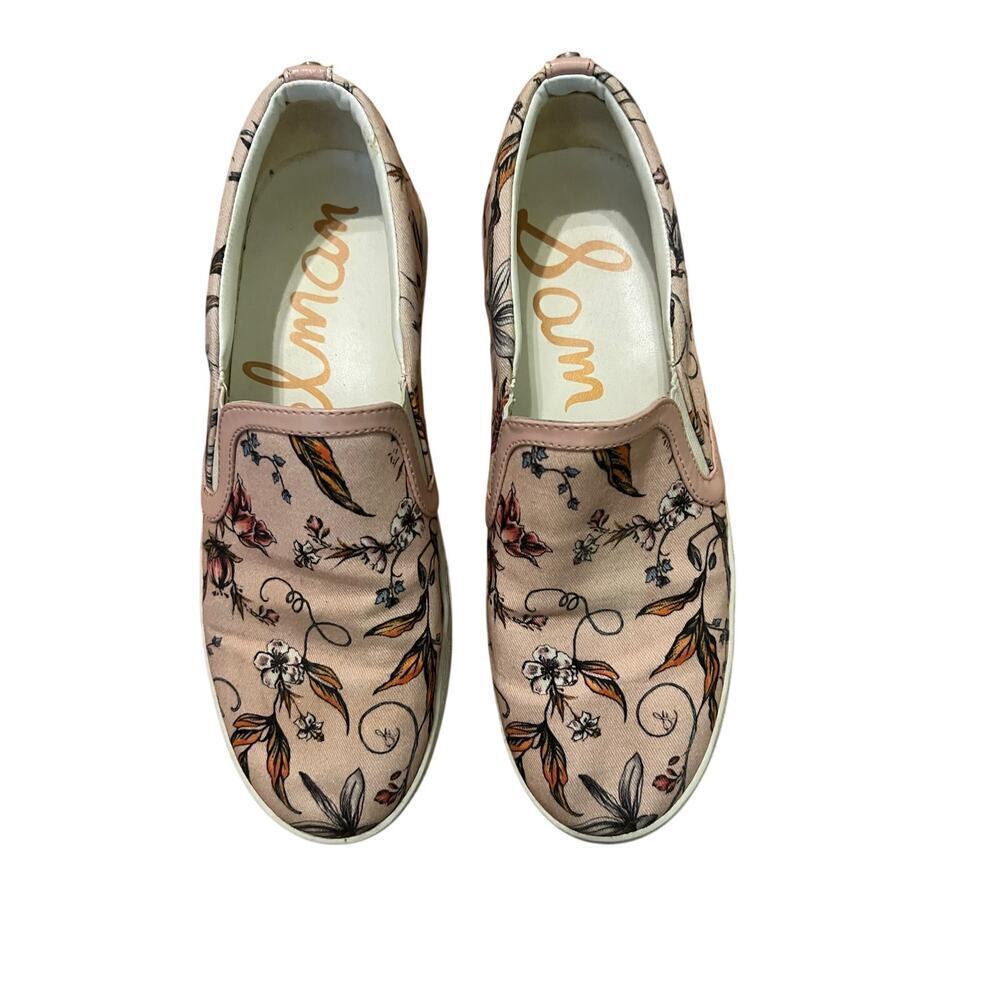 Sam Edelman Slip On Material Flowers Shoes.  8.5​